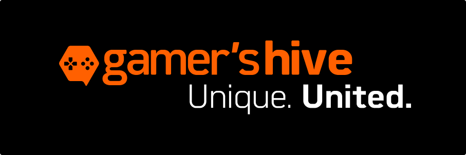 Current Logo for Gamer's Hive. Displays Unique. United.